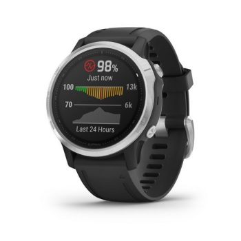 Garmin Fenix 6S Ezüst / Fekete szíj Garmin Fenix 6S Ezüst / Fekete szíj
