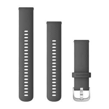 Garmin Vívoactive 4 óraszíj szürke ezüst csattal 22mm Garmin Vívoactive 4 óraszíj szürke ezüst csattal 22mm