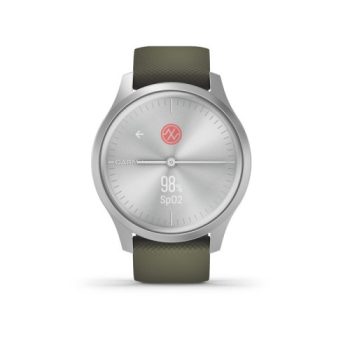 Garmin Vívomove Style Ezüst/Mohazöld