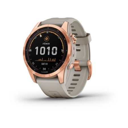 Garmin Fenix 7S Solar Rose Gold/Világos Homok szíj