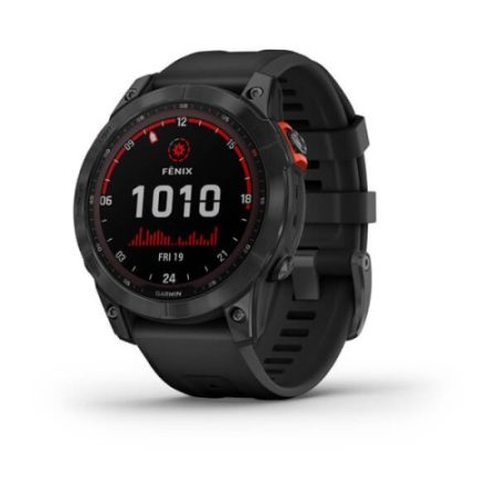 Garmin Fenix 7 Solar Palaszürke/Fekete szíj