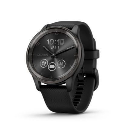 Garmin Vívomove Trend Fekete / Fekete szilikon szíj