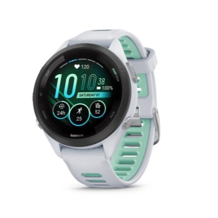 Garmin Forerunner 265S Kőfehér-Tropic zöld