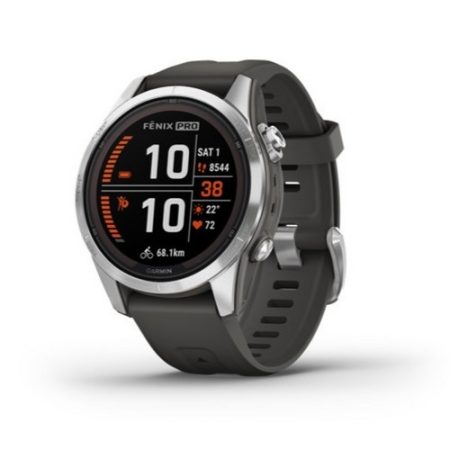 Garmin Fenix 7S Pro Solar Ezüst/Grafitszürke szíj