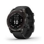   Garmin Fenix 7 Pro Sapphire Solar Karbonszürke DLC Titánium/Fekete szíj