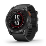 Garmin Fenix 7X Pro Solar Palaszürke/Fekete szíj