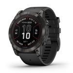   Garmin Fenix 7X Pro Sapphire Solar Karbonszürke DLC Titánium/Fekete szíj