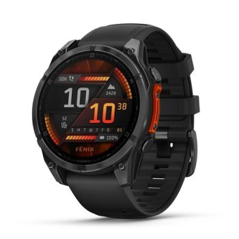 Garmin Fenix 8 AMOLED 47mm Sötétszürke/Fekete szilikon szíj Garmin Fenix 8 AMOLED 47mm Sötétszürke/Fekete szilikon szíj