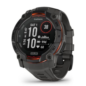 Garmin Instinct 3 50mm Solar Fekete/Sötétszürke szíj