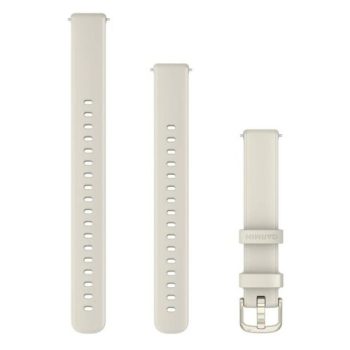 Garmin Lily 2 óraszíj elefántcsont szilikon 14mm