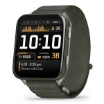   Garmin Venu X1 Mohazöld Titanium / Mohazöld Comfortfit Nylon szíj