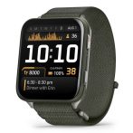   Garmin Venu X1 Mohazöld Titanium / Mohazöld Comfortfit Nylon szíj 