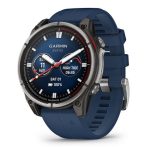   Garmin Quatix 8 47mm AMOLED Sapphire Titanium Captain Blue szíj