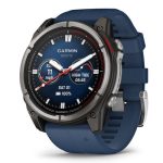   Garmin Quatix 8 51mm AMOLED Sapphire Titanium Captain Blue szíj