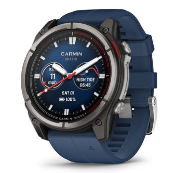 Garmin Quatix 8 51mm AMOLED Sapphire Titanium Captain Blue szíj