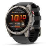   Garmin Fenix 8 Pro AMOLED 51mm Sapphire Titanium grafit/fekete szilikon szíj