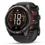   Garmin Fenix 8 Pro MicroLED 51mm Sapphire karbonszürke DLC Titanium fekete/szürke szilikon szíj