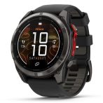   Garmin Fenix 8 Pro MicroLED 51mm Sapphire karbonszürke DLC Titanium fekete/szürke szilikon szíj