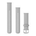   Garmin Óraszíj Világosszürke Ezüst csat szilikon Quick Release 18mm