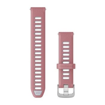 Garmin Óraszíj Pink-Homokkő Ezüst csat szilikon Quick Release 18mm Garmin Óraszíj Pink-Homokkő Ezüst csat szilikon Quick Release 18mm