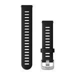  Garmin Óraszíj Fekete Ezüst csat szilikon Quick Release 18mm