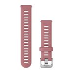   Garmin Óraszíj Bubblegum Rózsaszín Ezüst csat szilikon Quick Release 18mm