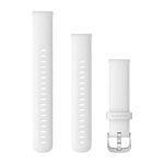   Garmin Óraszíj Fehér Ezüst csat szilikon Quick Release 18mm