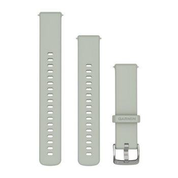 Garmin Óraszíj Zsálya Ezüst csat szilikon Quick Release 18mm Garmin Óraszíj Zsálya Ezüst csat szilikon Quick Release 18mm