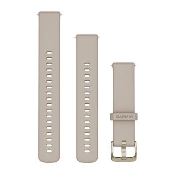 Garmin Óraszíj Francia Szürke Soft Gold csat szilikon Quick Release 18mm