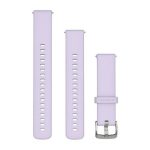  Garmin Óraszíj Mályva Ezüst csat szilikon Quick Release 18mm