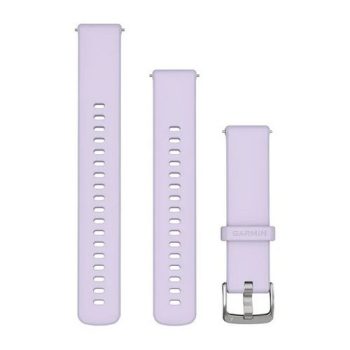 Garmin Óraszíj Mályva Ezüst csat szilikon Quick Release 18mm Garmin Óraszíj Mályva Ezüst csat szilikon Quick Release 18mm