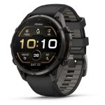   Garmin Fenix 9 Pro 47mm AMOLED szürke DLC Titanium fekete szilikon szíj